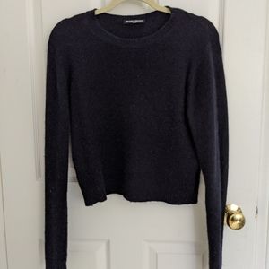 Soft black cropped jumper